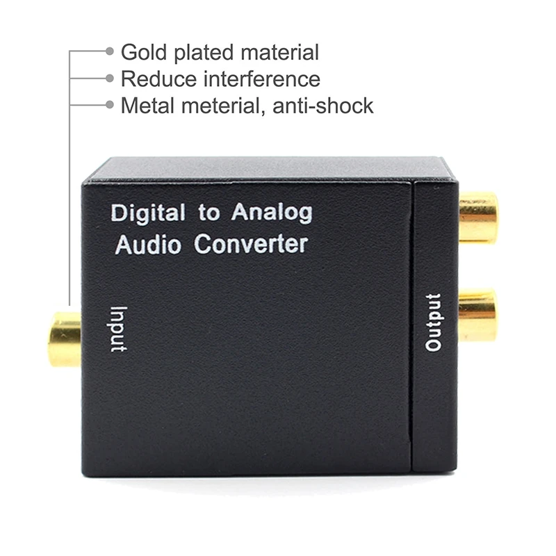 Оптический коаксиальный Toslink цифро-аналоговый аудио конвертер адаптер RCA L/R 3,5 мм