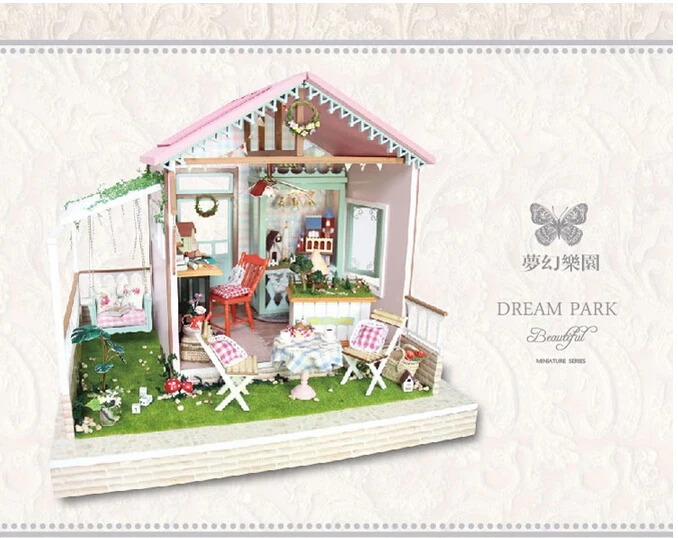Новое поступление Diy деревянный кукольный дом модель строительные наборы ручной работы 3D миниатюрный игрушечный домик для кукол игрушка Gits casa de boneca