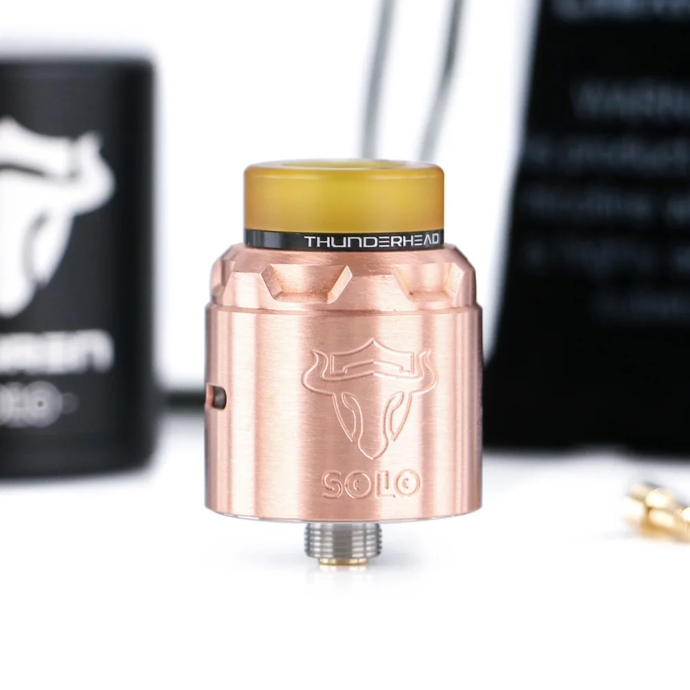  New Vape Atomizer THC Tauren Solo S RDA Single Coil Build Deck & 31-micro Air Holes vaporizer cigar