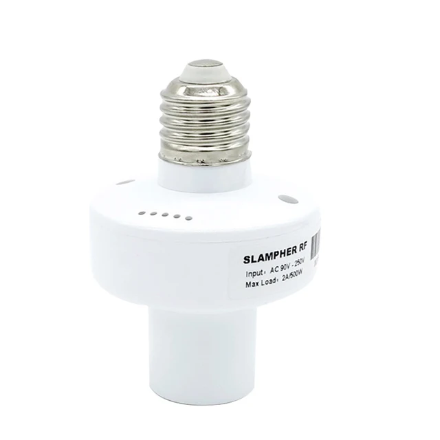 Remote control ITEAD Sonoff Slampher Led Bulb E27 Holder 433MHz RF Wireless WiFi Light Lamp Socket For Smart Home IOS Android