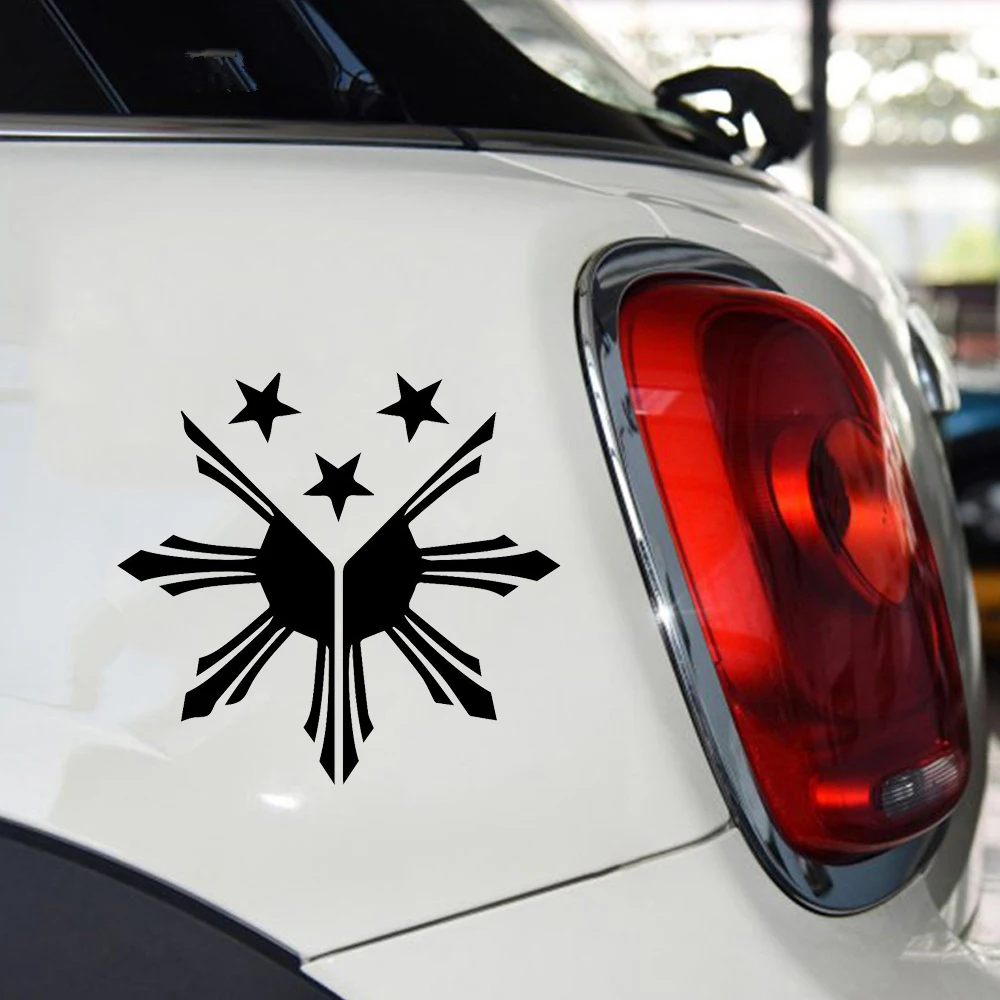 Filipino Sun Stars Flag Philippines Decal Sticker Car Truck Motorcycle Window Ip