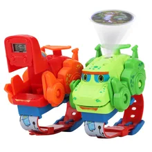 Kids Watch New Deformation Watch Dinosaur Toys Can Project Children Watch Cartoon Electronic Watch Q Cute Dragon