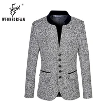 WEONEDREAM/Новинка г. мужские досуг пиджаки бренд осень-весна утолщаются платье в деловом стиле Костюм с цветами куртка пальто плюс Размеры M-6XL
