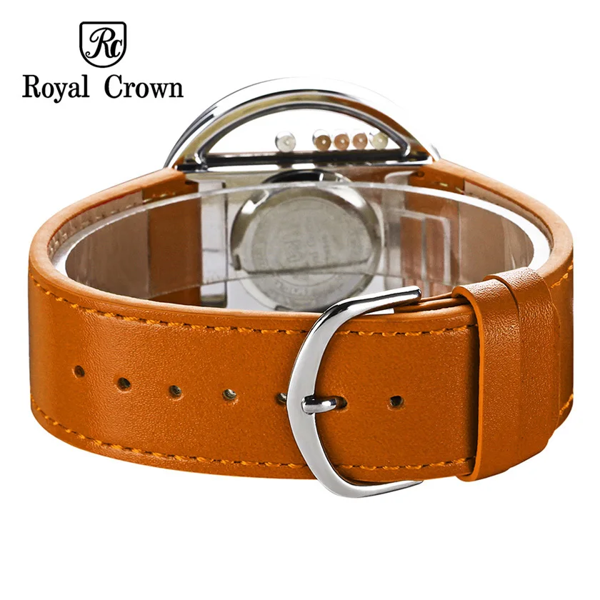 Goede Luxe Rhinestones Clear vrouwen Horloge Japan Quartz Uur Fijne Mode Lederen Armband meisje Verjaardagscadeau Koninklijke Kroon