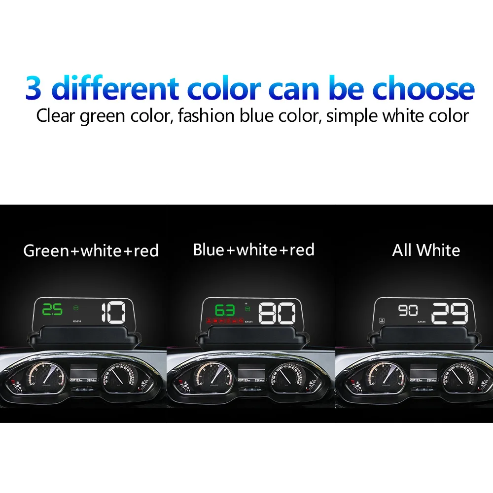 ANCEL C500 Head Up Display OBDII Smart HUD с автомобильным приводом скорость RPM температура воды