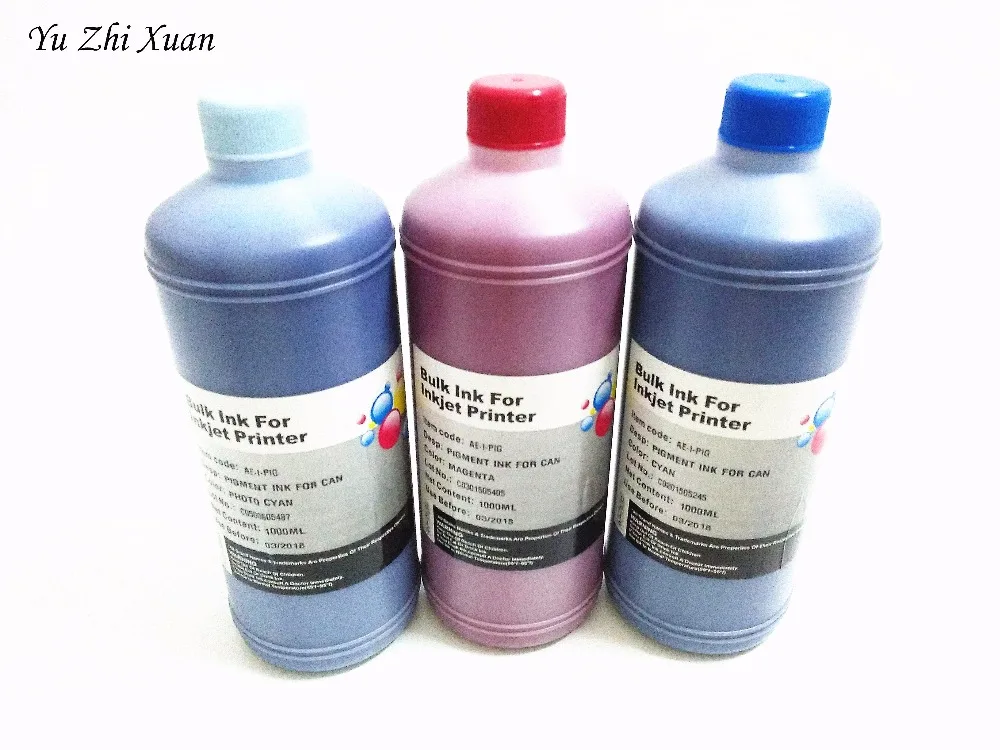 Yu Zhi Xuan! Совместимые УФ пигментные чернила для Canon IPF 5000/5100/6100/500/510/600/610/700/710/605