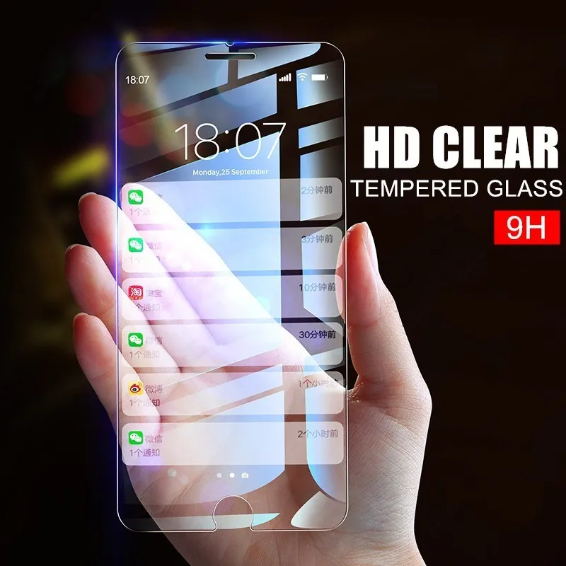 9H закаленное стекло для iPhone 7 8 6 6S Plus 2.5D Защита экрана iphone xs max защита стеклянная