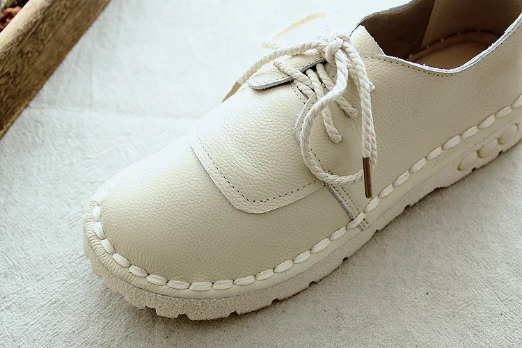 HUIFENGAZURRCS-; очень удобные кожаные туфли; обувь для отдыха в японском стиле ретро с очень мягкой подошвой; обувь для беременных женщин