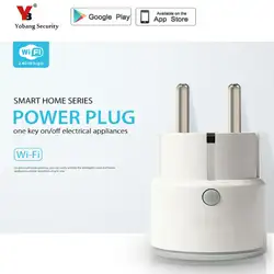 Yobang безопасности Wi-Fi Smart Plug ЕС гнездо Поддержка Alexa, Google дома, IFTTT розетки с таймером и удаленного Управление