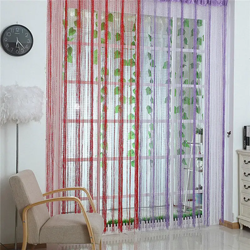 KiWarm colorido de moda Cadena de cortina de puerta de habitación divisor Panel de la ventana cortina colgando de la pantalla de cristal borla con cuentas KiWarm colorido de moda Cadena de cortina de puerta de habitación divisor Panel de la ventana cortina colgando de la pantalla de cristal borla con cuentas