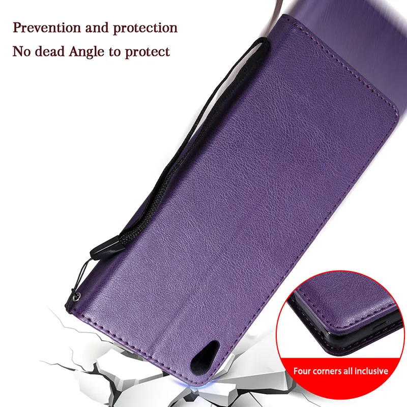 Retro PU Leather Wallet Case For Sony Xperia L1 L2 E5 E6 Z3 Z5 Mini XZ XZ1 XZ2 Compact XA XA1 XA2 Ultra Book Style Cover Coque   (4)
