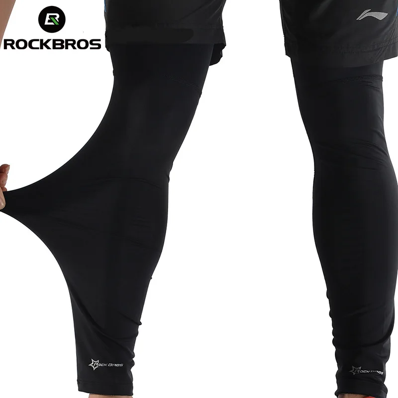 New Cycling Bike Bicycle Leg Warmer Guard Knee Warm Sun UV Protection Black