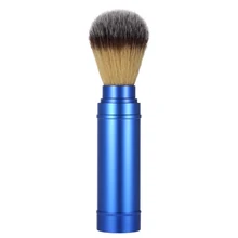 Чистая барсучья щетка для бритья Съемная портативная Blaireau щетка для чистки бороды и лица алюминиевая ручка с вентиляционными отверстиями