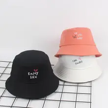 LDSLYJR для мальчиков, хлопковые пальто, надпись, панамка с вышивкой Рыбацкая шляпа на открытом воздухе Дорожная шляпа складная шляпы от солнца для мужчин и женщин 538