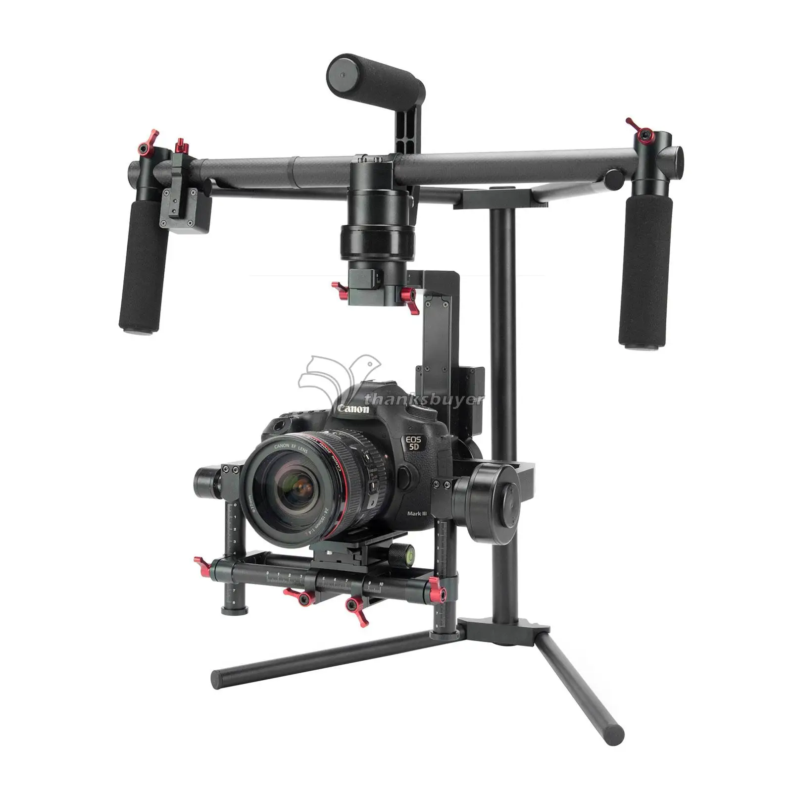 

3-Axis Handheld Gyroscope 32 Bit Brushless Gimbal PTZ Stabilizer Handle Camera Mount for DSLR 5D2 5D3 A7 GH4 6D 7D