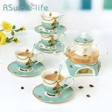 16 шт. высококачественный цветочный чайный набор, теплый стеклянный керамический чайный набор, чайный горшок с чашкой для домашнего использования, китайский чайный набор Goodst