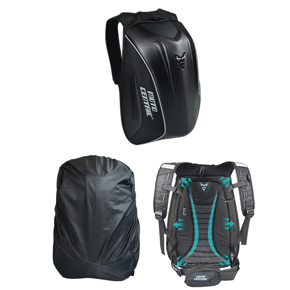 NEW Men's motorcycle backpack Moto bag Waterproof shoulders reflective helmet bag motorcycle Riding racing package