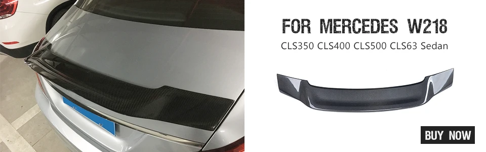 Углеродное волокно спереди плавники разветвители формовочные Планки для Mercedes Benz CLS-Class W218 CLS63 AMG Седан 4-дверный- 2 шт./компл