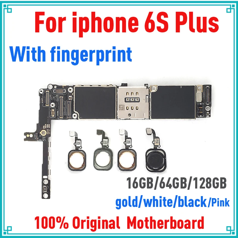 Материнская плата 16 Гб/64 Гб/128 ГБ для iphone 6s plus с/без Touch ID оригинальная