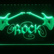 I047 светодиодный неоновый светильник рок-н-ролл для гитары