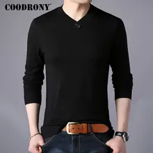Бренд COODRONY, мужской свитер, уличная мода, однотонный пуловер для мужчин, вязанный мужской свитер, Осень-зима, мужские шерстяные свитера, 91061