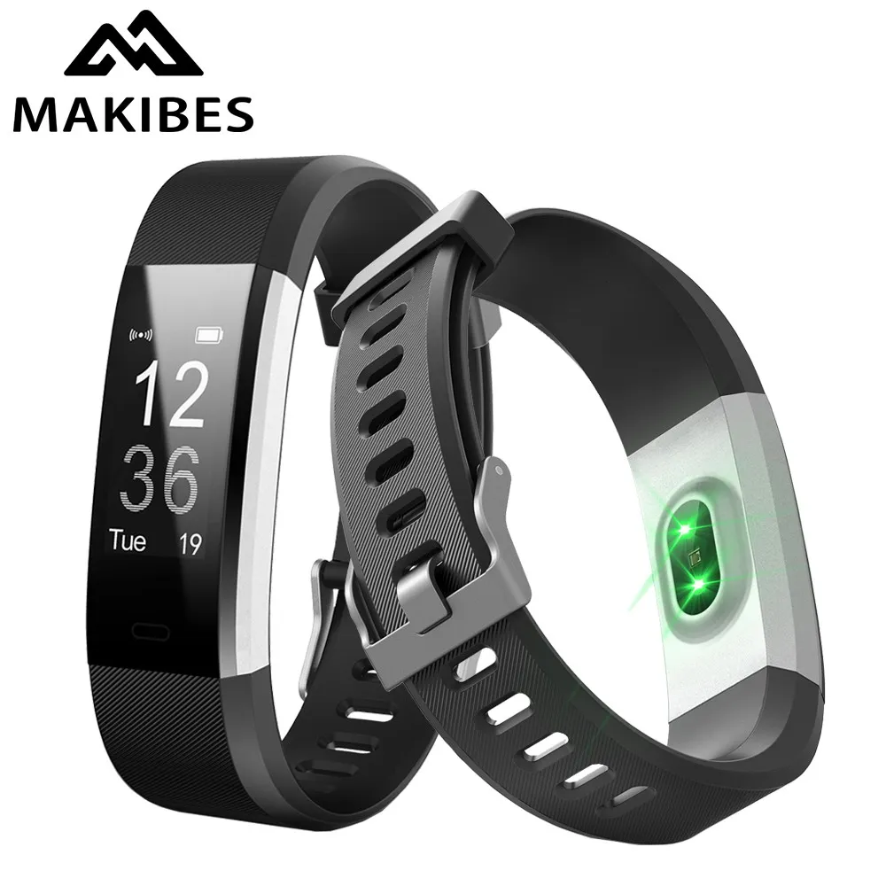 

Original ID115 Plus Heart Rate Smart Band 0.96" OLED Makibes Smart Bracelet Bluetooth Call Reminder Multi-sport Fitness Tracker