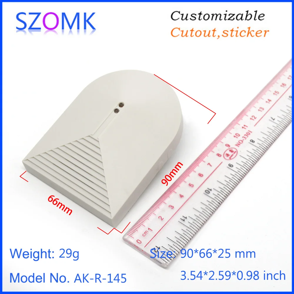 szomk new PIR motion plastic enclosure for electronics plastic junction housing with bracket plastic instrument housing PIR sensor casing (7)