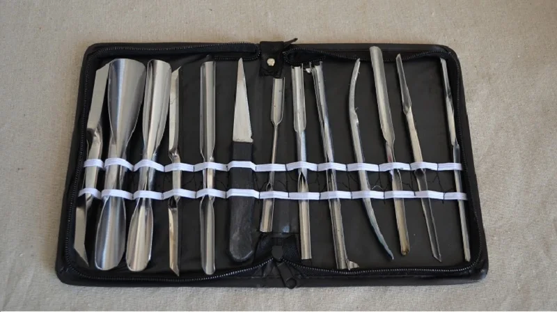  New 13Pcs/Set Carving Chisel Tool Kitchen Burin Chef Kit Carving knife set for Vegetable Fruit 