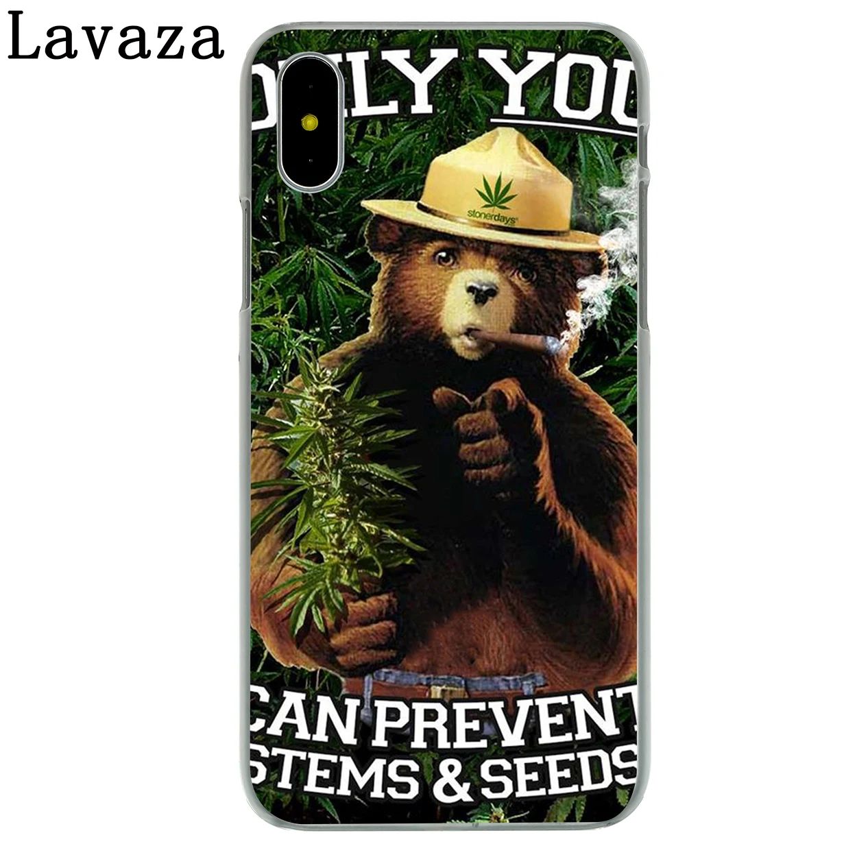 Чехол для телефона Lavaza Bear smoking grass cigar для Apple iPhone 4 4S 5C 5S SE 6 6S 7 8 Plus 10 X Xr Xs Max 6Plus 7Plus - Цвет: 3