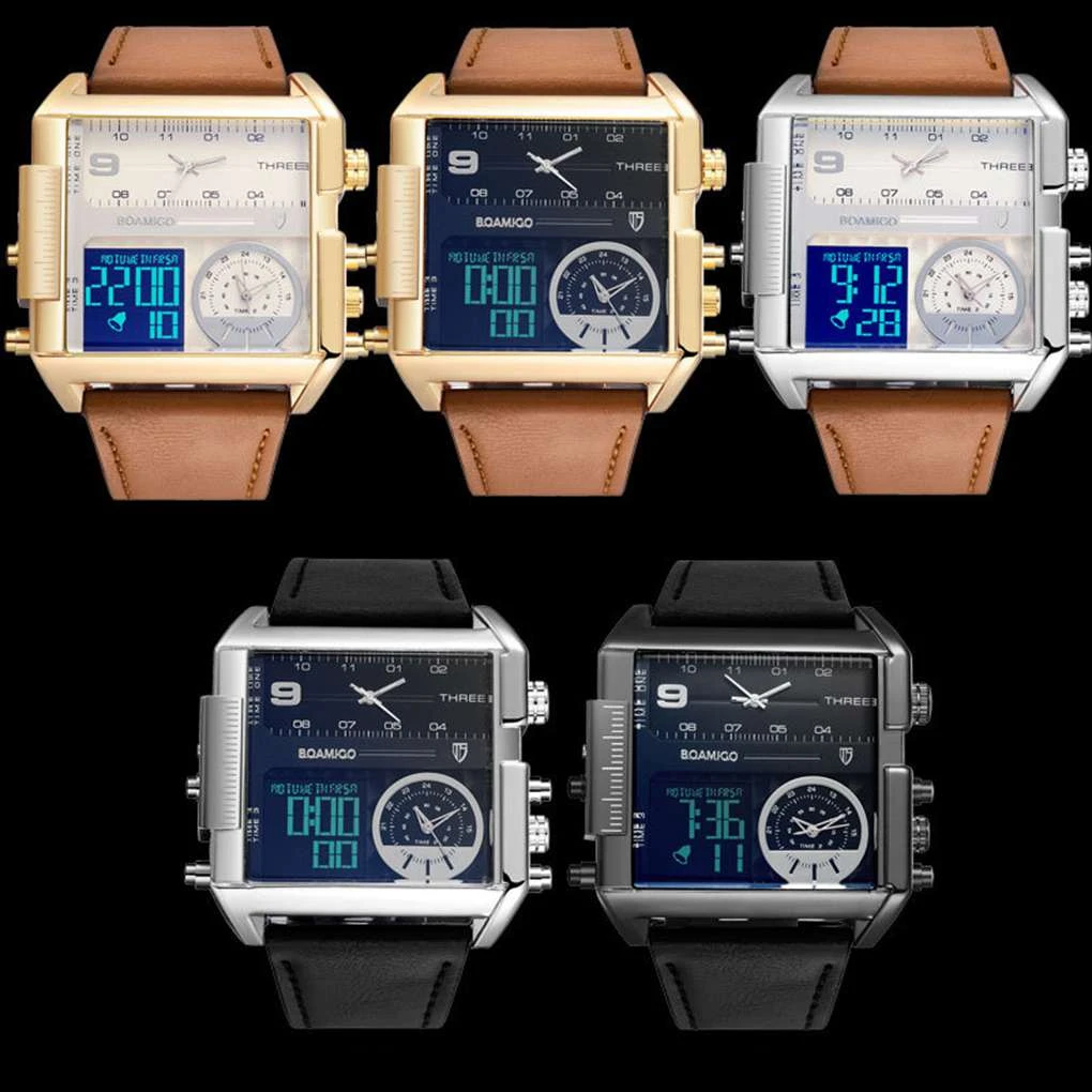 Megir Saat Dikdortgen Erkek Quartz Saat Luks Marka Erkek Is Spor Bilek Saatler Chronograph Su Gecirmez Gumus Saat Erkekler Quartz Watch Quartz Watch Men Aliexpress