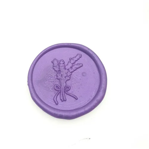 

Lavender Leaf flower wax seal stamp,Envelope seal DIY sealing wax stamp vintage custom design box set wood metal handle deco