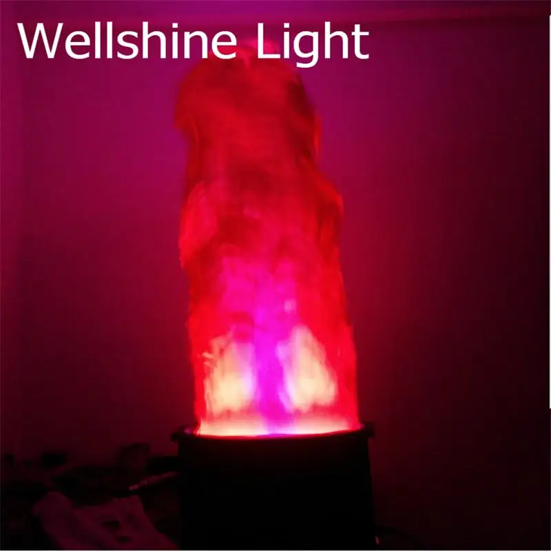 

Free Shipping led silk dmx flame machine With Only Red Color