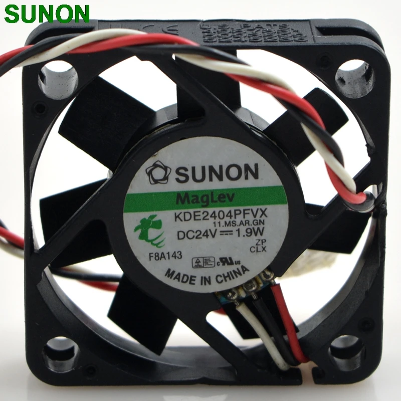 

Original For Sunon KDE2404PFVX 40*40*10 24V 1.9W 4cm three wire silent power computer inverter cooling fan