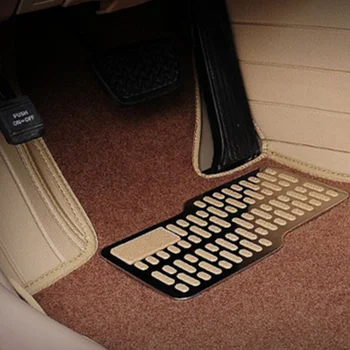 

Universal Steel Auto Car Antiskid Floor Carpet Mat Dressing Up Foot Rest Driver Pedal Mats Pads For Land Rover Jeep Audi Bmw VW