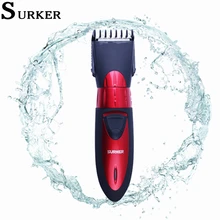 Surker 5 в 1 электрическая машинка для стрижки волос, IPX5 Водонепроницаемый Для мужчин стрижка машина Профессиональная парикмахерская Перезаряжаемые машинка для стрижки волос SK-0068