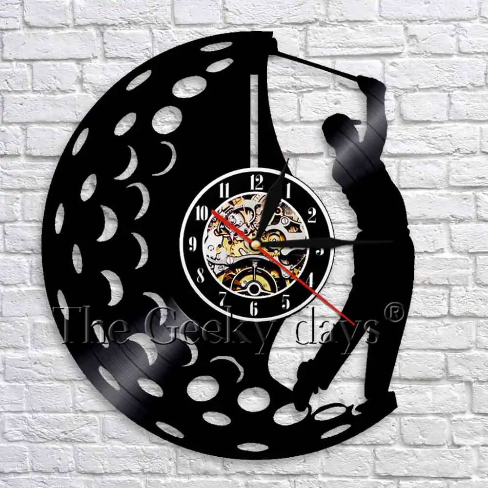 Buy Play Golf Wall Clock Golf Club Wall Sign Wall