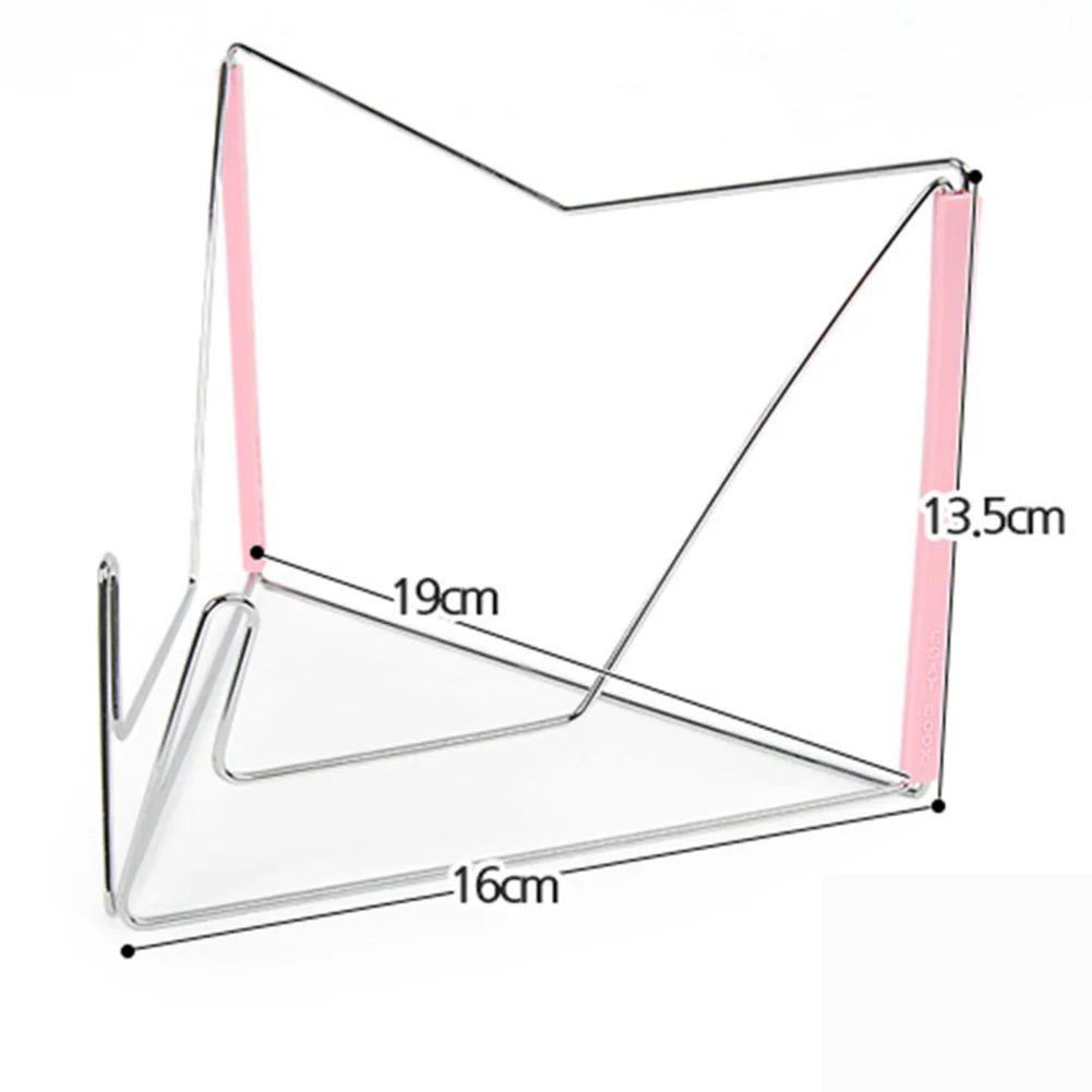 Тетрадь хранения многофункциональный регулируемый угол Базовая подставка для чтения Нержавеющая сталь частей(по обеим сторонам) документ в виде книжки с подставкой с рисунком Складная
