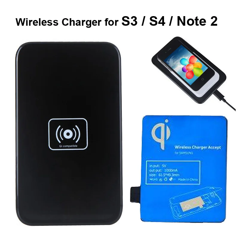 Qi Standard Wireless Charging Transmitter Pad Mat Wireless Receiver for
