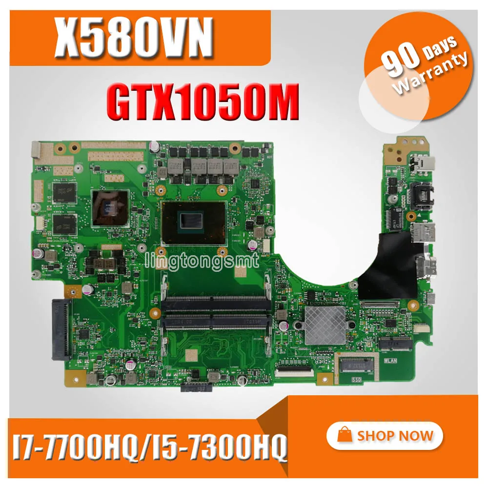 

laptop Motherboard For ASUS X580VN X580VD X580V Mainboard /I7-7700HQ /I5-7300HQ (V2G) exchange!!!