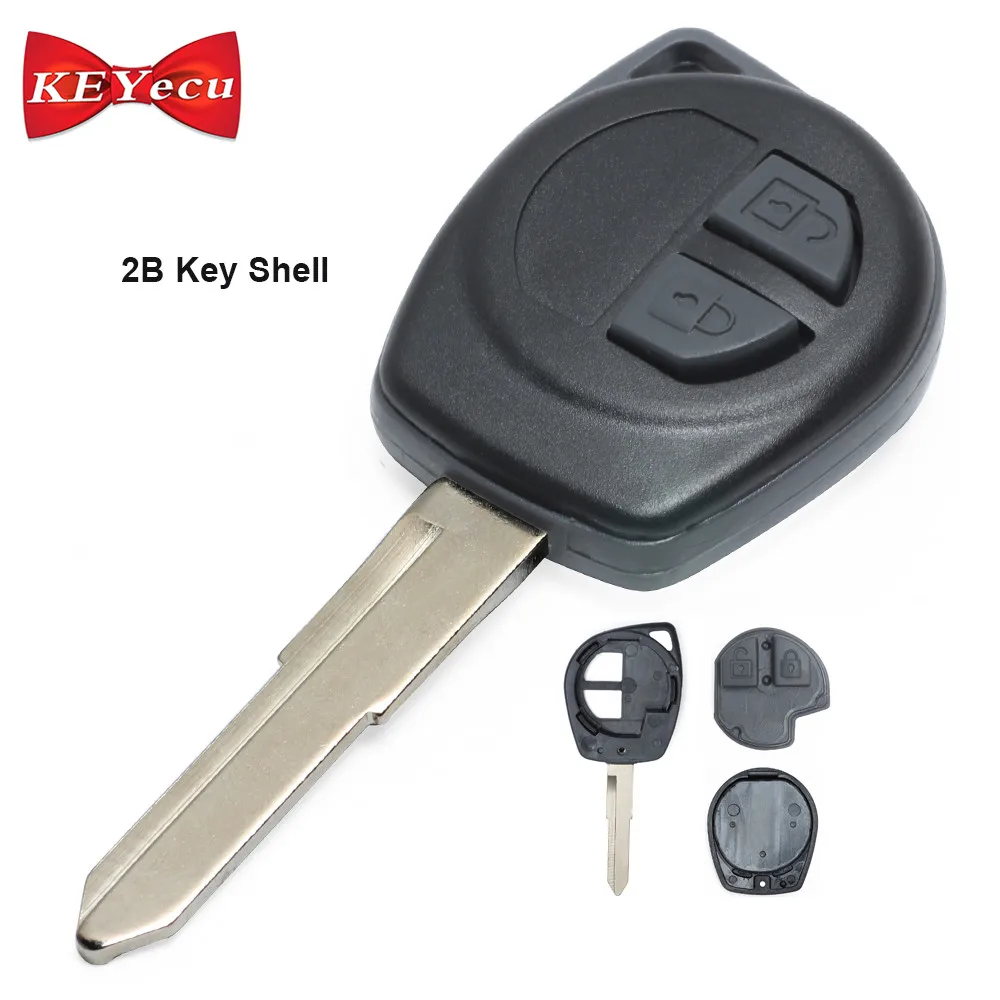 

KEYECU 2 Button Remote Key Case Shell for SUZUKI Swift SX4 Fob with Button Pad