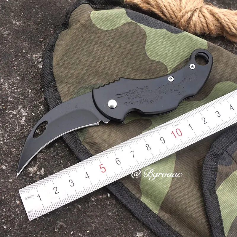 Мини Портативный складной нож Karambit, тактический карманный нож, походные охотничьи ножи, лезвие из нержавеющей стали, инструменты для повседневного использования