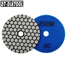 DT DIATOOL 7 шт. 100 мм Алмазные полировальные колодки Сухой