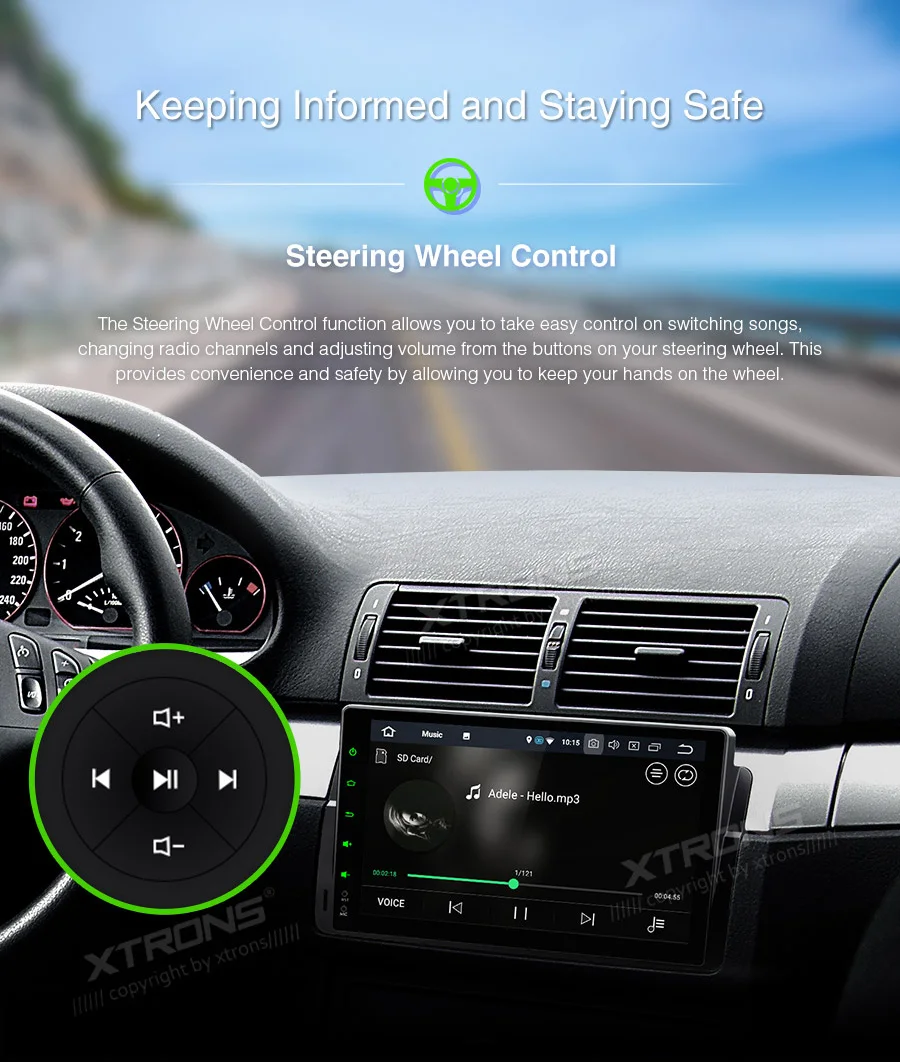 Sale Android 9.0 Octa Cor 9" Car Multimedia Navigation GPS Radio for BMW E46 1998-2006 & BMW E46 M3 2000-2006 with 4GB RAM 32GB ROM 4