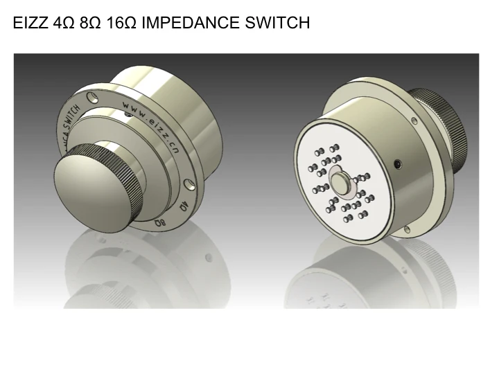 Eizz высококачественный 4ohm 8ohm 16ohm сопротивление Селекторный поворотный переключатель AC3000V 10A медные шпильки тефлоновый изолятор Hifi аудио AMP DIY 1 шт
