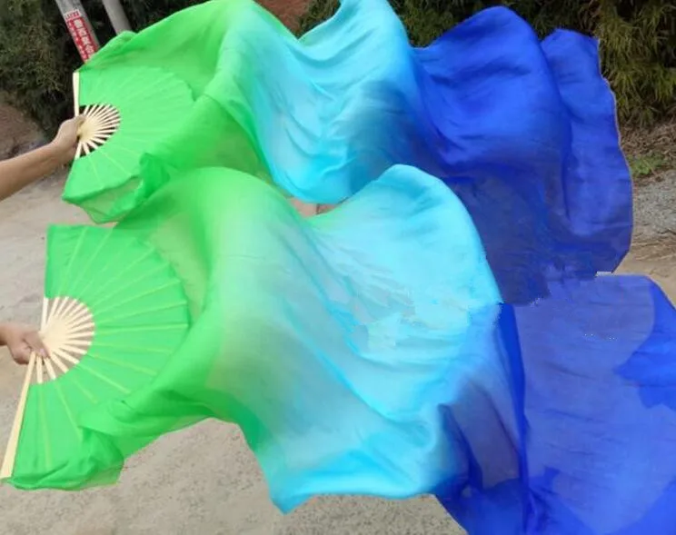 Фата из натурального шелка для танца живота светильник пара 2 1 м x 0 9 м|fan veil|silk fan
