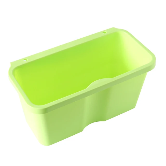 Special Offers Square Kitchen Cabinet Simple Mini Trash Storage Box Organizers Garbage Holder Portable Hang Type Garbage Can