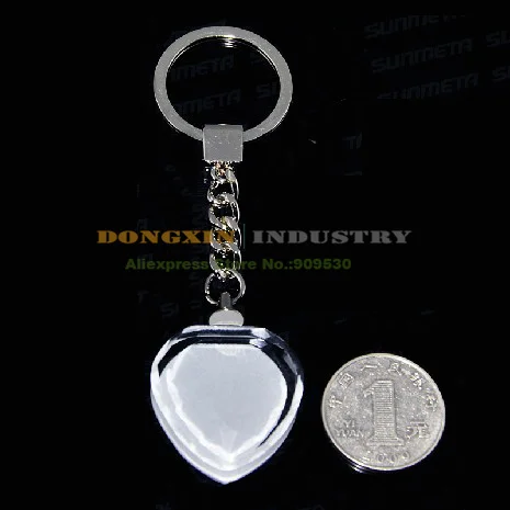 

10PCS Sublimation Printing Keyrings for Heat Press Machine Crystal Key Rings