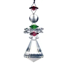 Коническая подвеска H& D, прозрачные хрустальные призмы, 1 шт., люстра, подвесные части, лампа, поставка, красота, солнышко, автомобильный орнамент, домашний декор