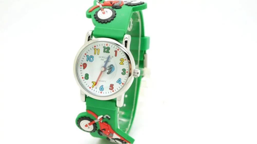 Уиллис брендов детской Водонепроницаемый часы ребенок 3D часы Дизайн аналоговые наручные часы Часы kid кварцевые наручные часы