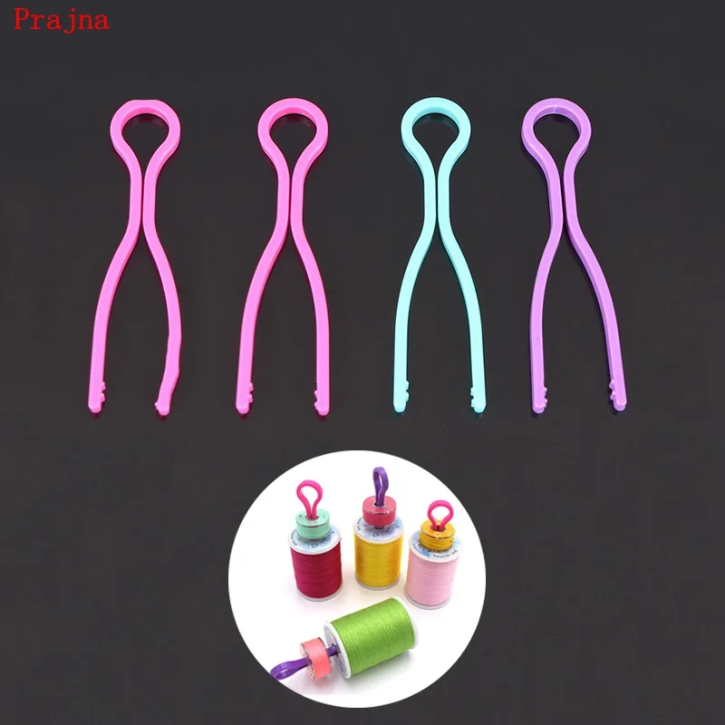 

Prajna DIY Sew Machine Plastic Bobbin Thread Clip Family Sewing Accessories Prevent The Line Head Off Color Mixing Sewing Tools